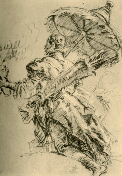 En mor med koker och solskydd, 1752, 1928. av Giovanni Battista Tiepolo