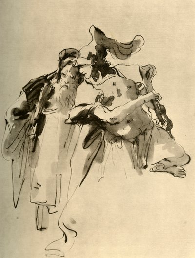 En soldat och en gammal man, mitten av 1700-talet, 1928 av Giovanni Battista Tiepolo