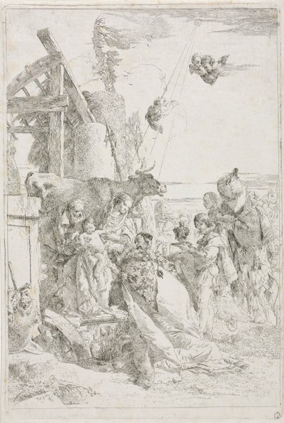 Tillbedjan av Magi av Giovanni Battista Tiepolo