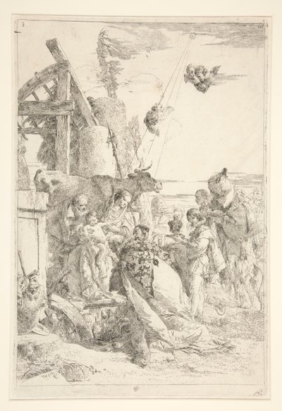 Tillbedjan av Magi av Giovanni Battista Tiepolo