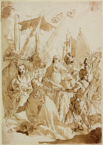Tillbedjan av de tre vise männen av Giovanni Battista Tiepolo