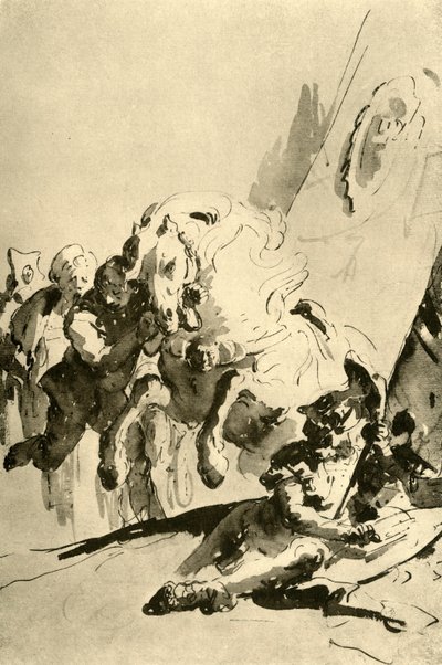 Alexander och Bucephalus, mitten av 1700-talet, 1928 av Giovanni Battista Tiepolo