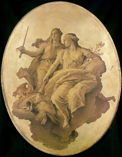 Allegori om fred och rättvisa av Giovanni Battista Tiepolo