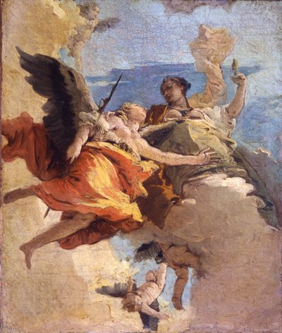 Allegori om dygd och ädelmod av Giovanni Battista Tiepolo