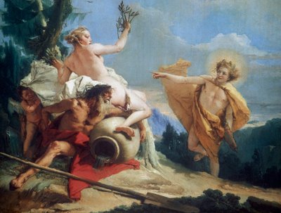 Apollo förföljer Daphne, c1755-1760 av Giovanni Battista Tiepolo
