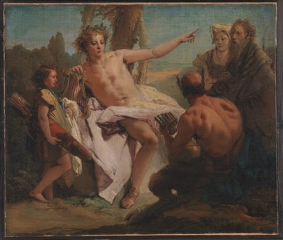 Apollo och Marsyas av Giovanni Battista Tiepolo