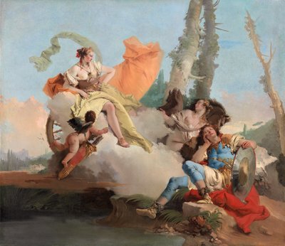 Armida möter den sovande Rinaldo av Giovanni Battista Tiepolo