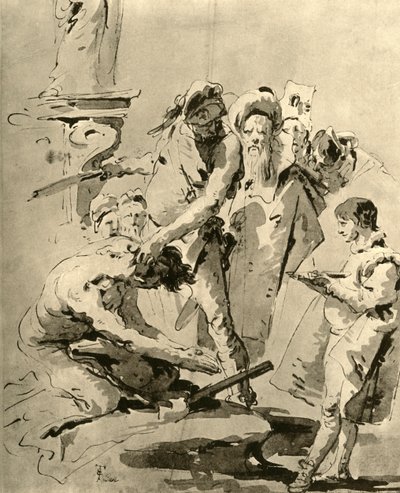 Halshuggning av ett helgon, mitten av 1700-talet, 1928 av Giovanni Battista Tiepolo