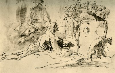 Capriccio, ca 1740-talet, 1928 av Giovanni Battista Tiepolo