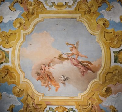 Taket i Orlando Furiosos rum i Palazzina, 1757 av Giovanni Battista Tiepolo