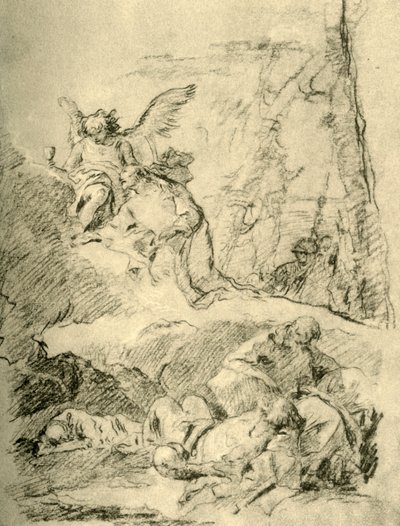 Kristus på Oljeberget, mitten av 1700-talet, 1928 av Giovanni Battista Tiepolo