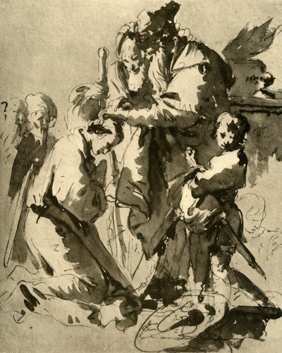 Widmung eines jungen Soldaten, 1735-1740, 1928 von Giovanni Battista Tiepolo