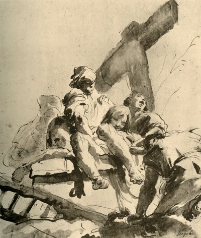 Abnahme vom Kreuz, Mitte des 18. Jahrhunderts von Giovanni Battista Tiepolo