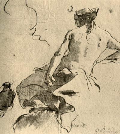 Diana, 1757, 1928 av Giovanni Battista Tiepolo