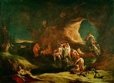 Diana och Acteon, ca 1720-21 av Giovanni Battista Tiepolo
