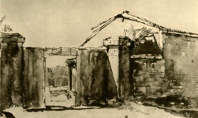 Entré till en bondgård, mitten av 1700-talet, 1928 av Giovanni Battista Tiepolo