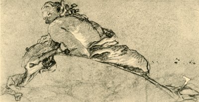 Kvinnlig faun, c1761, 1928 av Giovanni Battista Tiepolo