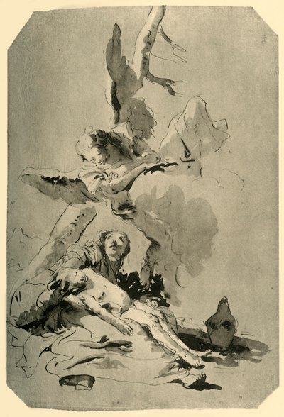 Hagar och Ismael, 1735, 1928 av Giovanni Battista Tiepolo