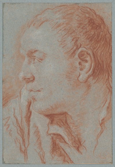 Chef för en ung man i profil av Giovanni Battista Tiepolo