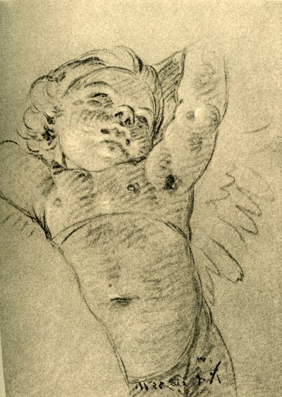 Svävande Amor, mitten av 1700-talet, 1928 av Giovanni Battista Tiepolo