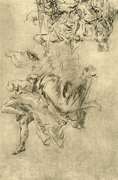 Svävande genier, 1752-1753, 1928 av Giovanni Battista Tiepolo
