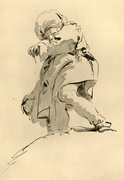 Man med turban, mitten av 1700-talet, 1928 av Giovanni Battista Tiepolo
