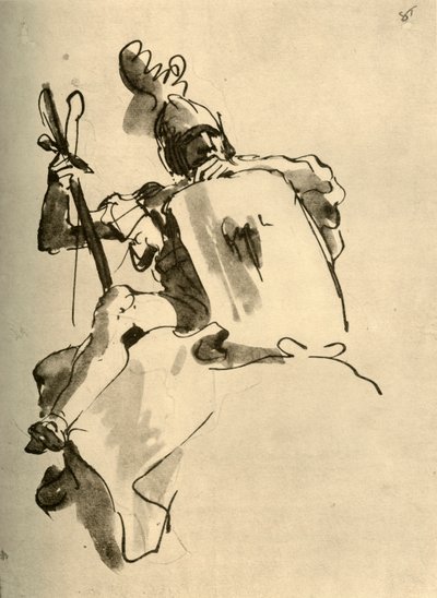 Mars, 1757, 1928 av Giovanni Battista Tiepolo