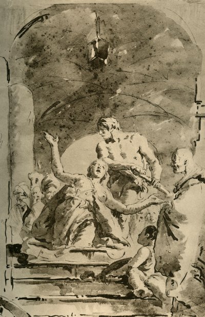 S. Giustinas martyrskap, ca 1730-talet, 1928 av Giovanni Battista Tiepolo