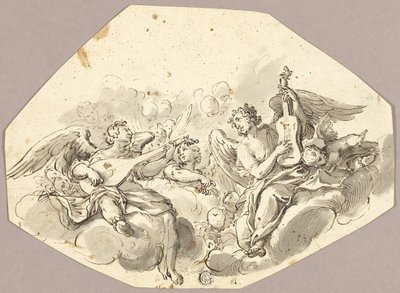 Musiker Änglar av Giovanni Battista Tiepolo