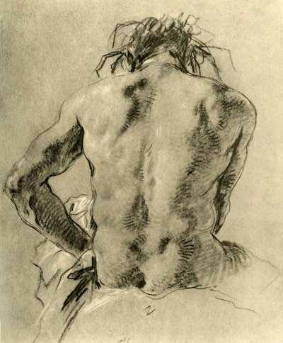 Naken rygg, 1751, 1928 av Giovanni Battista Tiepolo