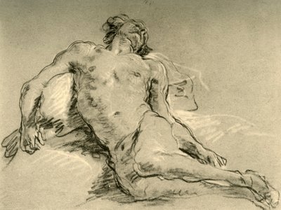 Naken vila, mitten av 1700-talet, 1928 av Giovanni Battista Tiepolo