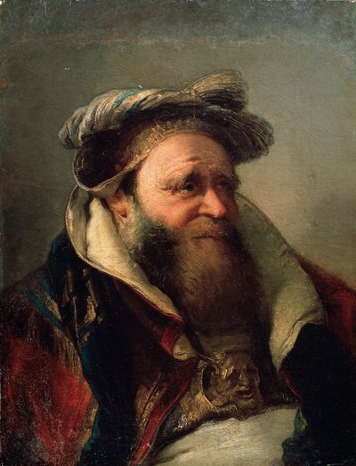 Porträtt av en gammal man, 1750-1770. av Giovanni Battista Tiepolo