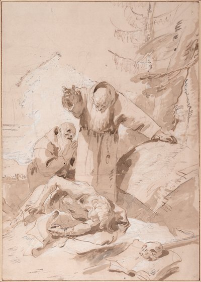 Sankt Fidelis av Sigmarigen och Sankt Josef av Leonessa av Giovanni Battista Tiepolo