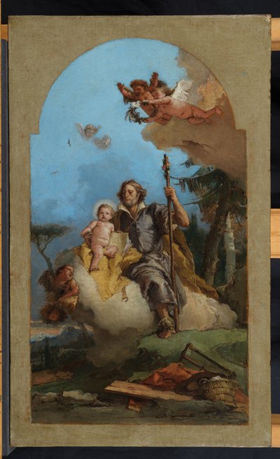 Sankt Josef med Kristusbarnet, 1767 av Giovanni Battista Tiepolo
