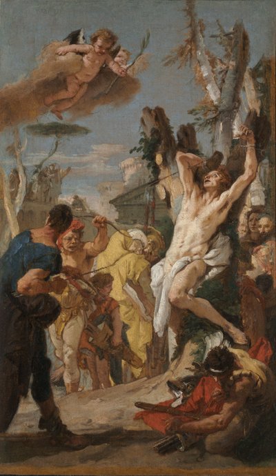 Studie för The Martyrdom of Saint Sebastian..., 1739. av Giovanni Battista Tiepolo