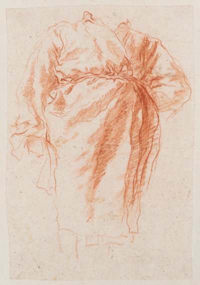 Studie einer drapierten Figur av Giovanni Battista Tiepolo