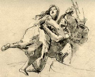 The Abduction of Helen, mitten av 1700-talet, 1928 av Giovanni Battista Tiepolo
