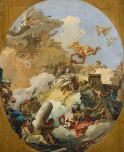 Den spanska monarkins apoteos, c.1765 av Giovanni Battista Tiepolo