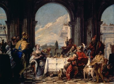 Antonius och Kleopatras bankett, ca 1744 av Giovanni Battista Tiepolo