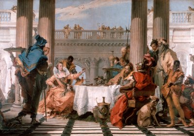 Banketten i Kleopatra, 1743-1744 av Giovanni Battista Tiepolo