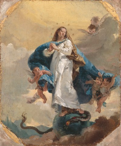 Den obefläckade avlelsen av Giovanni Battista Tiepolo