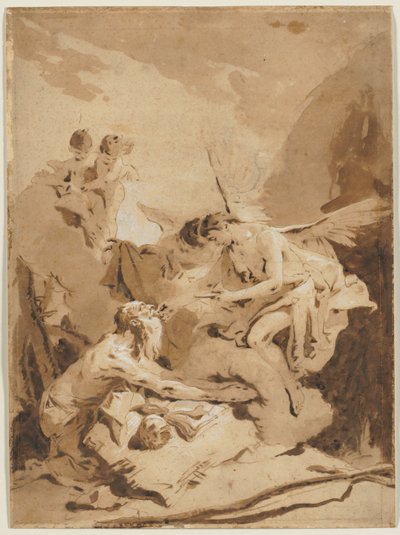 Den sista nattvarden av Sankt Hieronymus av Giovanni Battista Tiepolo