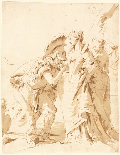 Antonius och Kleopatras möte av Giovanni Battista Tiepolo