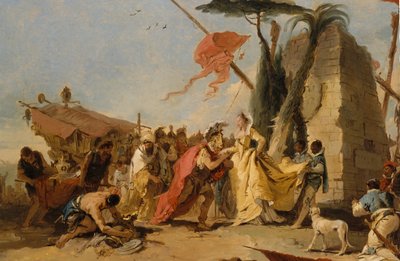 Antonius och Kleopatras möte, ca. 1745-47. av Giovanni Battista Tiepolo