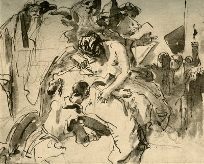 The Sacrifice of Iphigenia, c1757, 1928 av Giovanni Battista Tiepolo