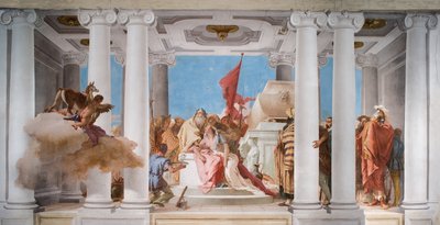 The Sacrifice of Iphigenia, från entréhallen i Palazzina, 1757 av Giovanni Battista Tiepolo