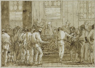 Der Prozess, ca. 1790 von Giovanni Battista Tiepolo