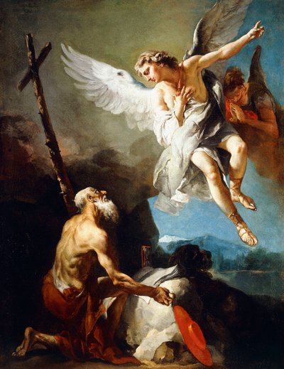 The Vision of Saint Hieronymus, c.1720-22 av Giovanni Battista Tiepolo