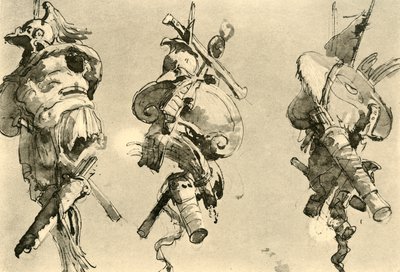 Tre troféer, mitten av 1700-talet, 1928 av Giovanni Battista Tiepolo