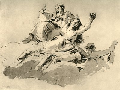 Tre kvinnor, mitten av 1700-talet, 1928 av Giovanni Battista Tiepolo